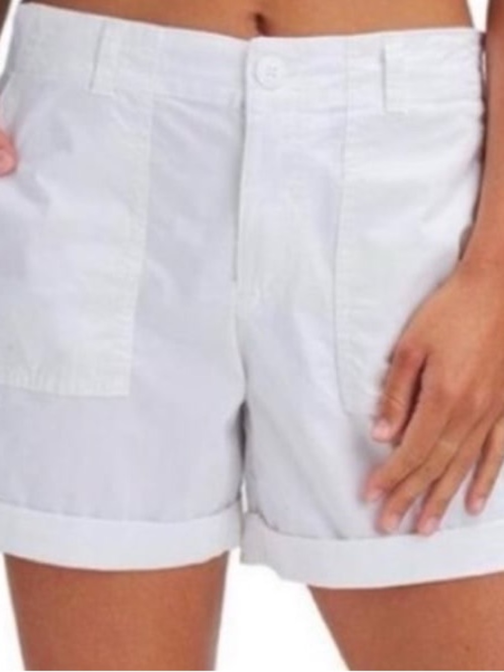 NWT Sanctuary Classic Women's Roll-Cuff Shorts in White - 31